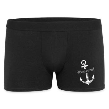 Dornumersiel - Männer Boxer Shorts - Schwarz - Vorne