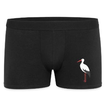 White Stork - Men's Boxer Shorts - black - Front