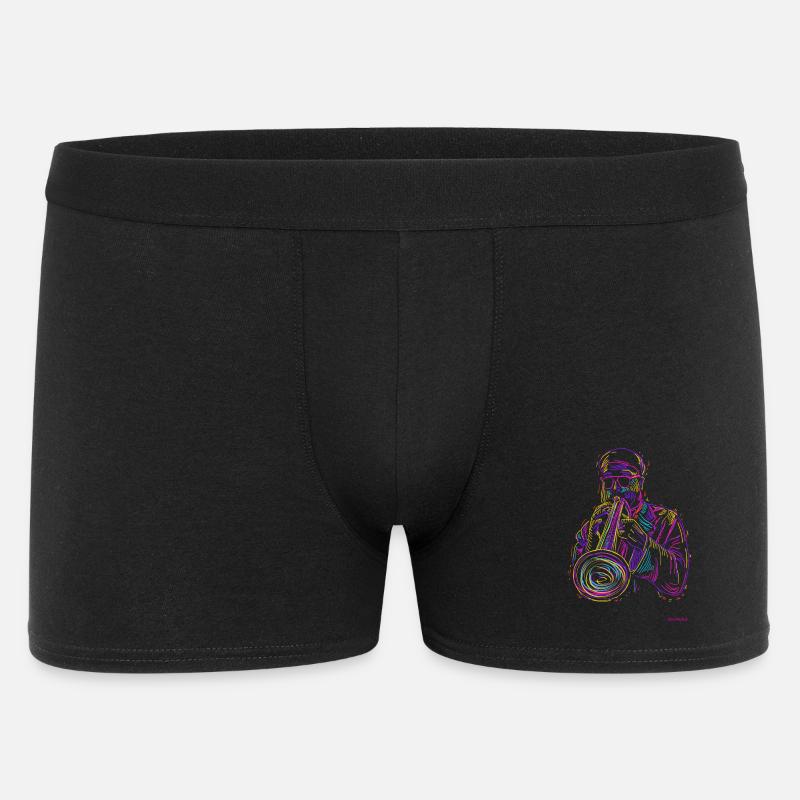 Jazz-Trompete - Männer Boxer Shorts - Schwarz