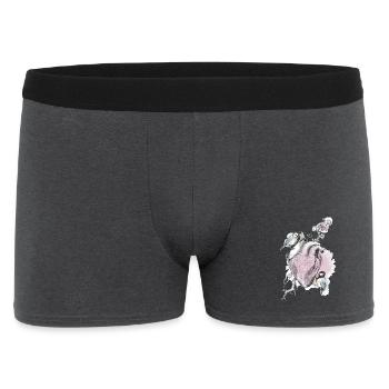 and heart - Men's Boxer Shorts - charcoal grey - Front