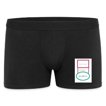 Antwort - Männer Boxer Shorts - Schwarz - Vorne