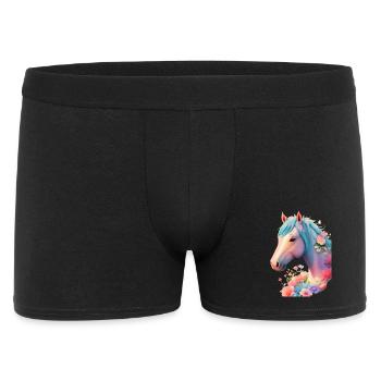 Flower Horse - Men's Boxer Shorts - black - Front