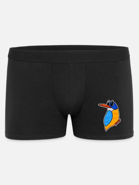Cute kingfisher - Men's Boxer Shorts - black