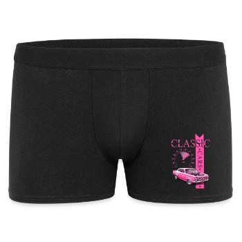 Classic Car - Männer Boxer Shorts - Schwarz - Vorne