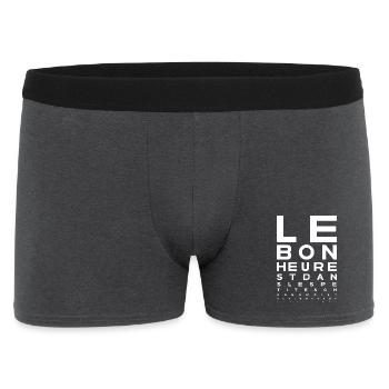 Le bonheur est dans les petites choses   - Boxer Homme - charbon - Devant