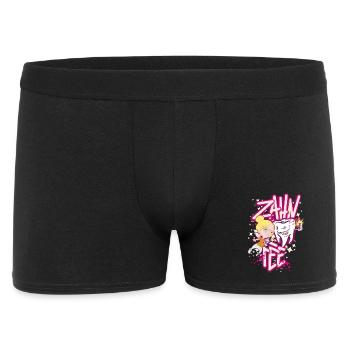 Zahnheldin Comiczauber - Männer Boxer Shorts - Schwarz - Vorne