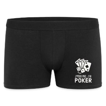 Je peux pas j ai poker - Boxer Homme - noir - Devant