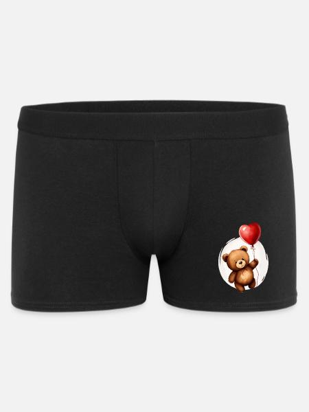 Bear with balloon - Men's Boxer Shorts - black