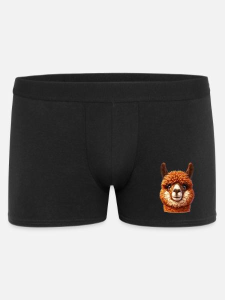 Alpaka - Männer Boxer Shorts - Schwarz