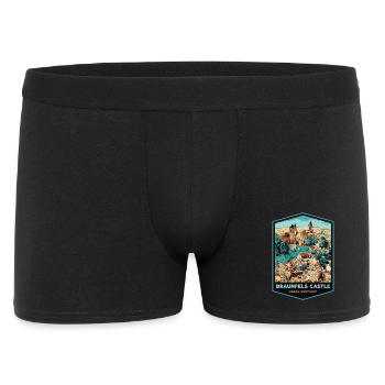Illustration Braunfels Castle, Germany - Men's Boxer Shorts - black - Front