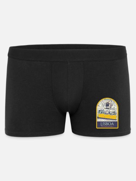 Illustration Bica funicular, Lisbon - Men's Boxer Shorts - black