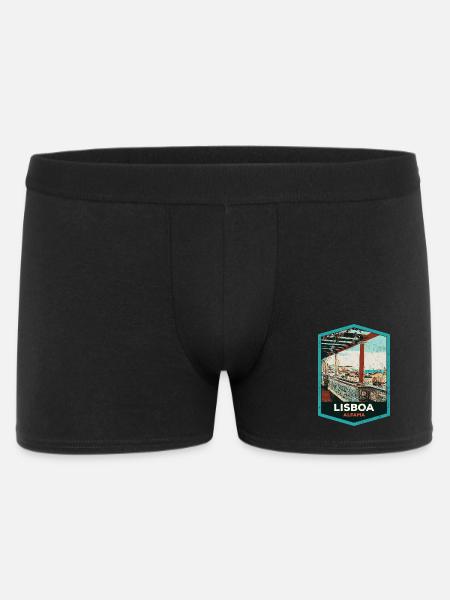 Illustration Alfama, Lisbonne - Boxer Homme - noir