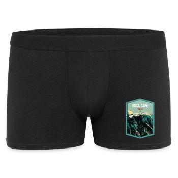 Illustration Cap de Roca, Phare, Portugal - Boxer Homme - noir - Devant