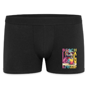 Chameleon on the beach - Men's Boxer Shorts - black - Front