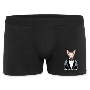 Sphynx Cat Chic Suit Tuxedo Level Gift - Men's Boxer Shorts - black - Front