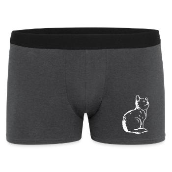 Croquis de chat - Boxer Homme - charbon - Devant