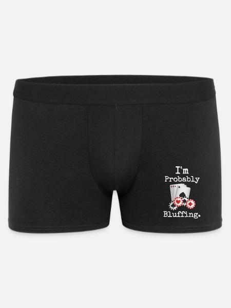 Je suis probablement en train de bluffer Poker Humour Design - Boxer Homme - noir