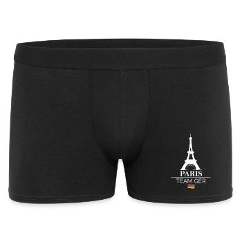 paris team germany Sport Athlet Spiele Symbol Logo - Männer Boxer Shorts - Schwarz - Vorne