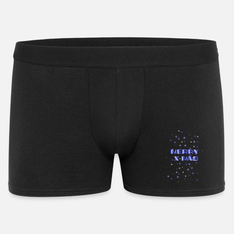 Merry X MAS - Männer Boxer Shorts - Schwarz