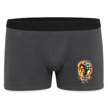 Wonderful woman whose long hair - Men's Boxer Shorts - charcoal grey - Front