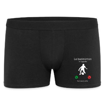 Badminton is calling me, I have to go! - Men's Boxer Shorts - black - Front