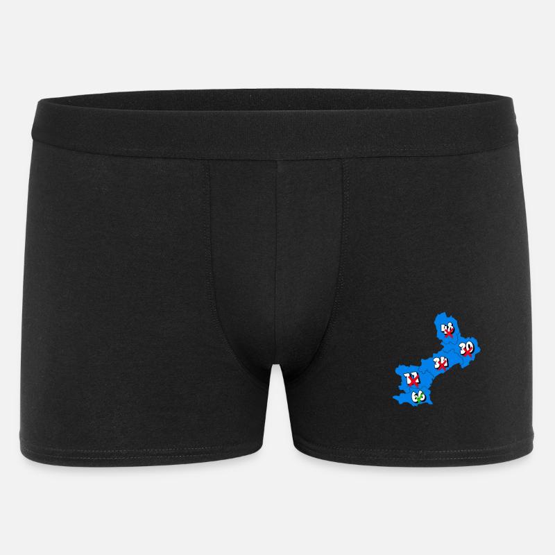 Region Languedoc Roussillon - Männer Boxer Shorts - Schwarz
