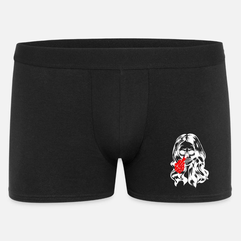 Cool Gothic Lady Skull - Men's Boxer Shorts - black