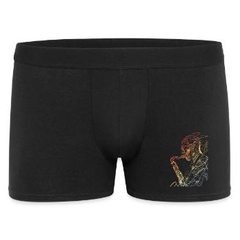 Saxophonist Retro - Men's Boxer Shorts - black - Front