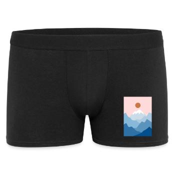 Mountain Landscape 2 - Men's Boxer Shorts - black - Front