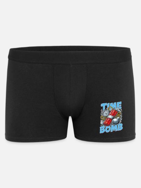 Time Bomb – Explosive Streetwear Design - Men's Boxer Shorts - black