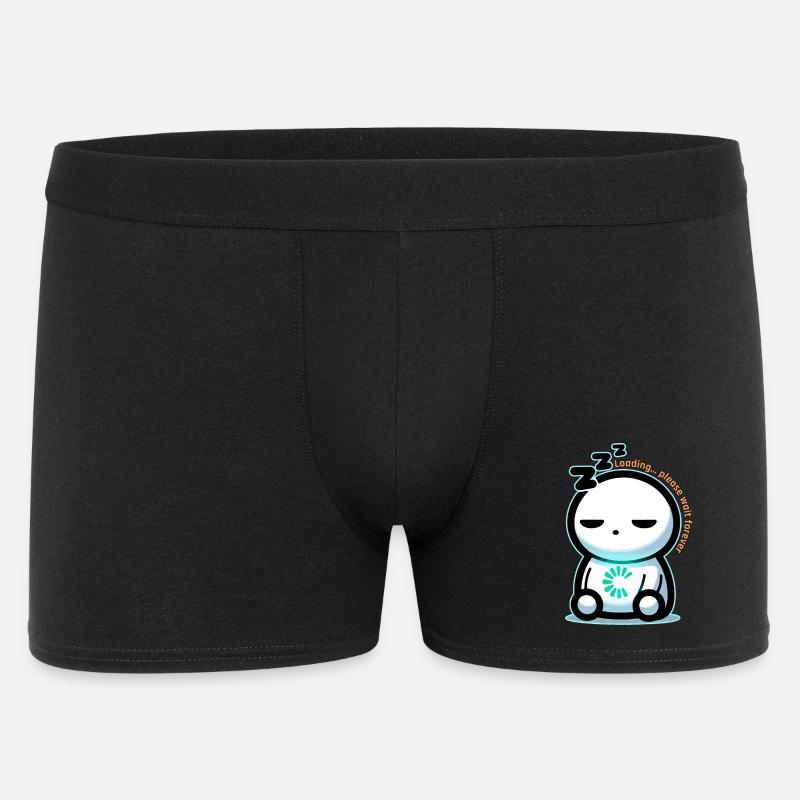Forever Loading Sleepy Mascot - Men's Boxer Shorts - black