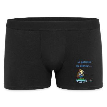 La patience du pêcheur - Boxer Homme - noir - Devant