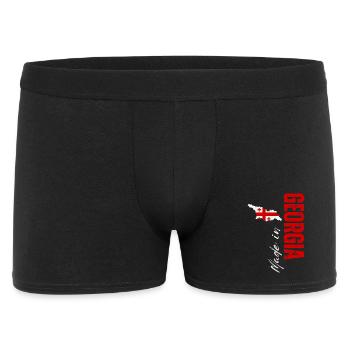Made in Georgia, vertical design - Men's Boxer Shorts - black - Front