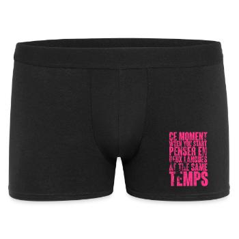 COOL SAYING FOR MULTILINGUALS, INTERNATIONAL - Men's Boxer Shorts - black - Front