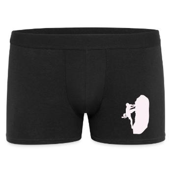klettern_bergsteigen_silhouette- - Men's Boxer Shorts - black - Front