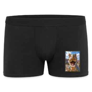 Dino Dinosaur Dinosaur - Men's Boxer Shorts - black - Front