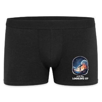 Astronaut and Space Positive and Motivating Message - Men's Boxer Shorts - black - Front