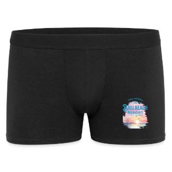Bali Pastel Beach Resort - Männer Boxer Shorts - Schwarz - Vorne