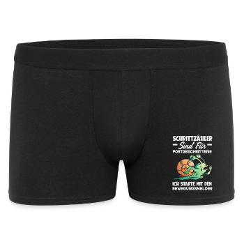 Pedometer? I use the motion detector - Men's Boxer Shorts - black - Front