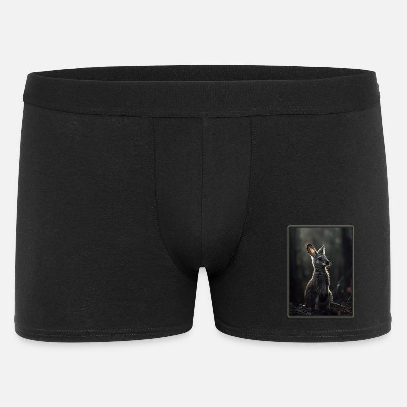 Wallabys Wallaby - Männer Boxer Shorts - Schwarz