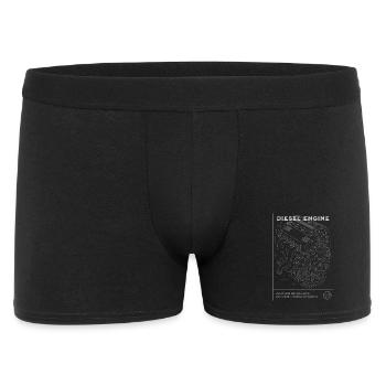 Diesel Engine Blueprint - Men's Boxer Shorts - black - Front