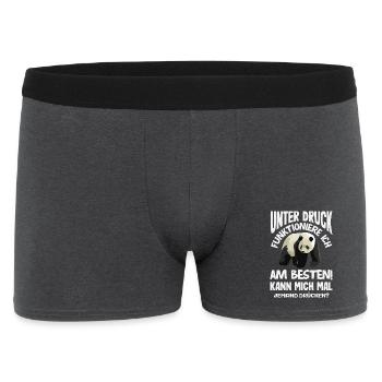 I function best under pressure - Men's Boxer Shorts - charcoal grey - Front