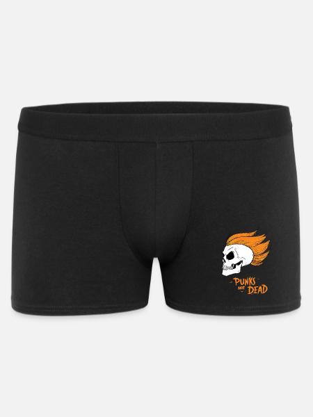 PUNKS NOT DEAD #1 - steam punk'n'roll - Men's Boxer Shorts - black