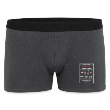 Service professionnel d’enlèvement de vin Graphiques amusants - Boxer Homme - charbon - Devant