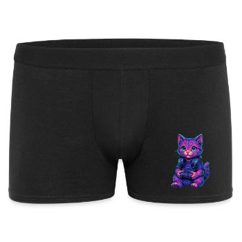 Cat Gaming Gamer Gaming Gaming Video Games - Men's Boxer Shorts - black - Front