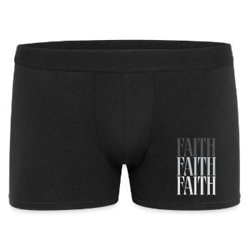 Faith Typography Faith Gives Hope - Men's Boxer Shorts - black - Front