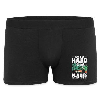 Cadeaux pour les jardins et les amoureux des plantes - Boxer Homme - noir - Devant