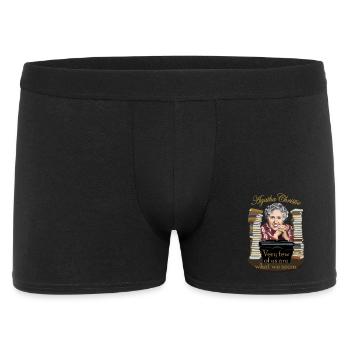 Agatha Christie - Boxer Homme - noir - Devant