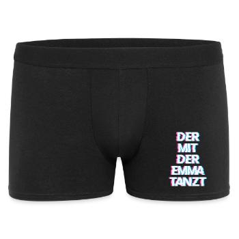 Hardtekk Tekk - Männer Boxer Shorts - Schwarz - Vorne