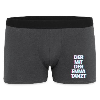 Hardtekk Tekk - Men's Boxer Shorts - charcoal grey - Front